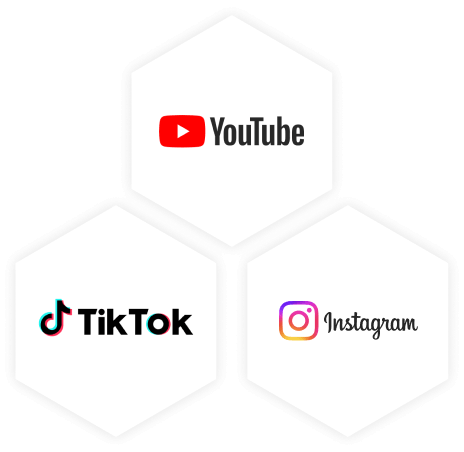 youtube TikTok Instagram